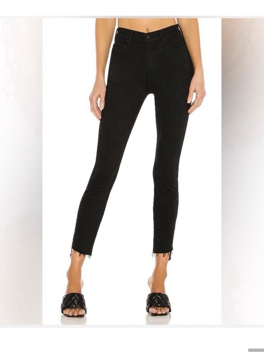 Mother The Stunner Zip Ankle Step Fray Jeans in Not Guilty size 25 EUC